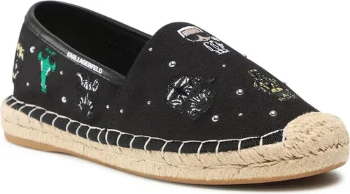 Espadrilky KARL LAGERFELD - KL80124 Black Canvas