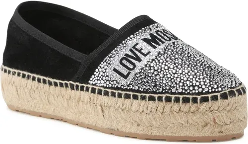 Espadrilky LOVE MOSCHINO - JA10203G0EIG0000 Nero/Strass