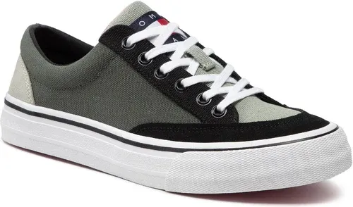 Sneakersy TOMMY JEANS - Color Block Low EM0EM00979 Avalon Green MRY
