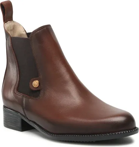 Kotníková obuv s elastickým prvkom HIPPICA - Classic Brązowy 2