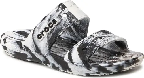 Šľapky CROCS - Classic Crocs Marbled Sandal 207701 White/Black