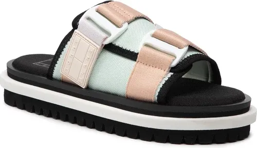 Šľapky TOMMY JEANS - Flatform Webbing Sandal EN0EN01802 Oxygen L4T