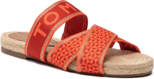Espadrilky TOMMY HILFIGER - Webbing Flat Espadrille FW0FW06307 Hawaiian Coral XMV