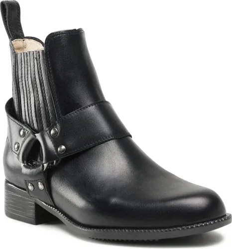 Členková obuv s elastickým prvkom Hippica - Dallas Čierna