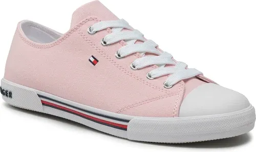 Tramky TOMMY HILFIGER - Low Cut Lace-Up Sneaker T3A4-30605-0890 D Pink 302