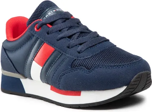 Sneakersy Tommy Hilfiger - Low Cut Lace-Up Sneaker T3B4-30482-0732 M Blue 800