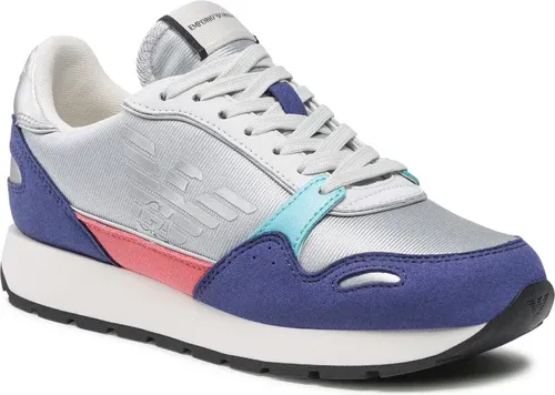 Sneakersy EMPORIO ARMANI - X3X058 XN206 Q863 Bprp/Pch/Slv/Aqm/Slv