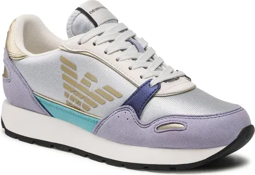 Sneakersy EMPORIO ARMANI - X3X058 XN206 Q864 Lil/Aqm/Slv/Ww/Lg/Bp