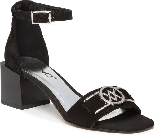 Sandále KARINO - 4059/003-P Czarny/Welur