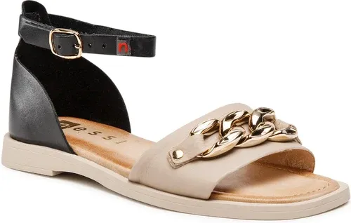 Sandále NESSI - 22185 Czarny/Beż