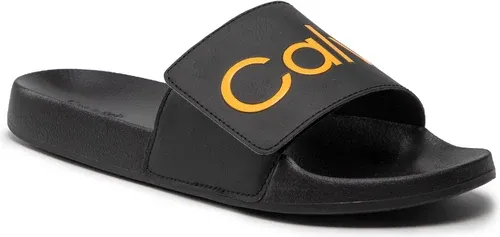 Šľapky CALVIN KLEIN JEANS - Pool Slide Adj HM0HM00454 Black/Ornge Flash 0GX