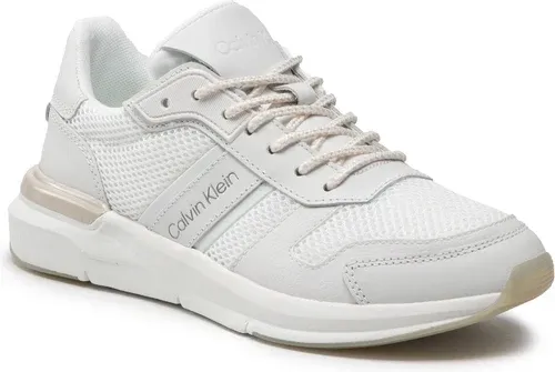 Sneakersy CALVIN KLEIN - Flexi Runne Lac Up-Mix HW0HW00807 Ck White YAF