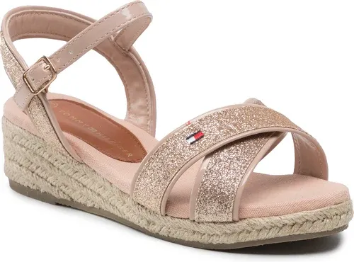 Espadrilky Tommy Hilfiger - Rope Wedge Sandal T3A7-32186-1380 M Powder Pink 363