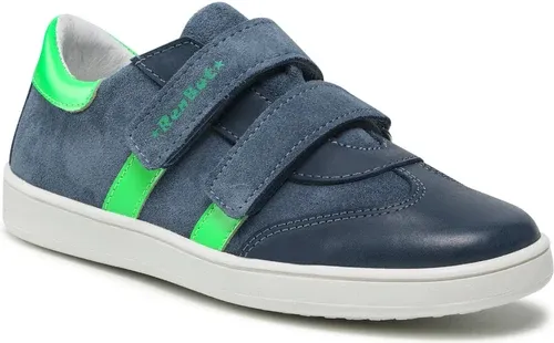 Sneakersy RenBut - 33-4444 Jeans/Zielony Fluo