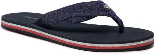 Žabky TOMMY HILFIGER - Th Glitter Wrab Beach Sandal FW0FW06423 Desert Sky DW5