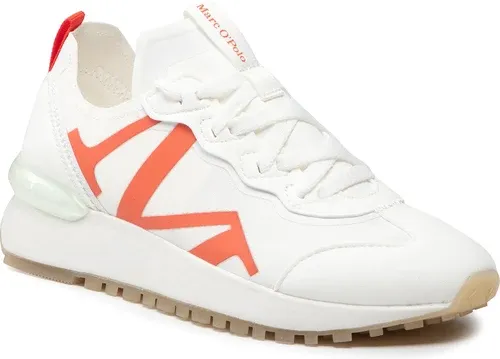 Sneakersy MARC O'POLO - 202 16343501 605 White/Bloody Orange 616