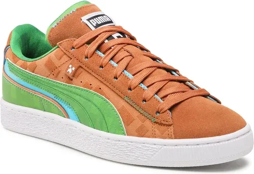 Sneakersy Puma - Suede Minecraft 386290 01 Friar Brown/Fern Green