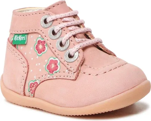 Šnurovacia obuv Kickers - Bonzip-2 879055-10 M Rose Flower 133