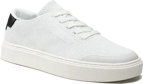 Sneakersy CALVIN KLEIN - Low Top Lace Up Knit HM0HM00350 Bright White YAF