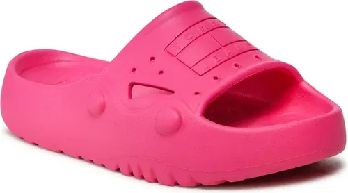Šľapky TOMMY JEANS - Flatform Archive Pool Slide EN0EN01942 Pink Alert THW