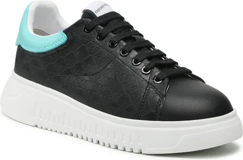 Sneakersy EMPORIO ARMANI - X3X024 XN203 Q856 Blk/Blk/Aqua/Blk