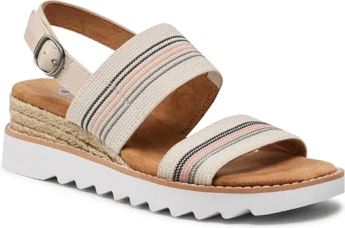 Espadrilky SKECHERS - BOBS Tea Time 113863/NTMT Nat/Multi