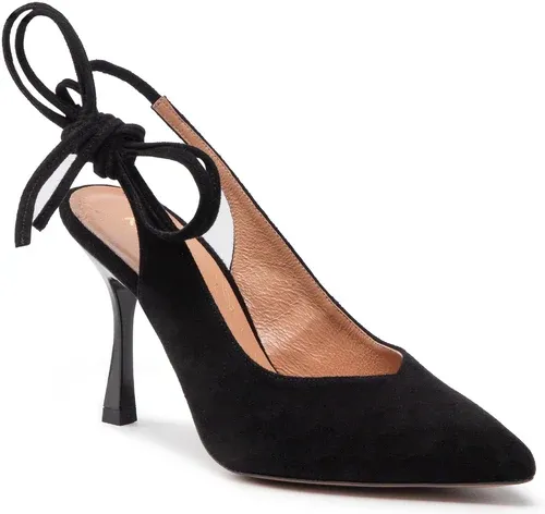 Sandále R.POLAŃSKI - 1421 Czarny Zamsz