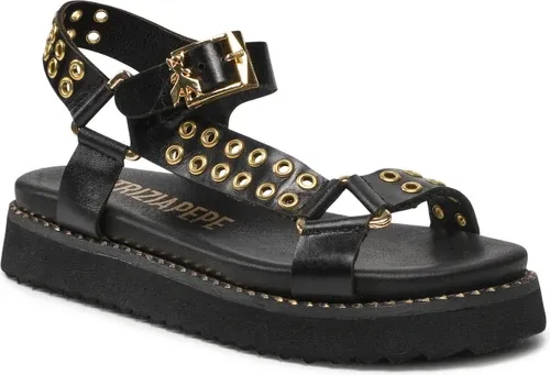 Sandále Patrizia Pepe - PJ124.01 M Nero/Platino