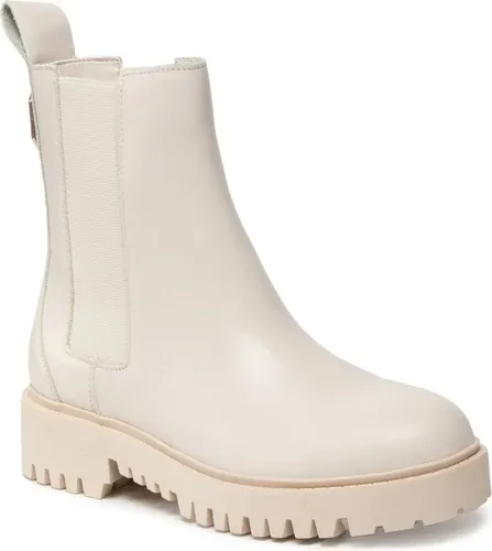 Kotníková obuv s elastickým prvkom GUESS - Oakess FL7OAK LEA10 IVORY