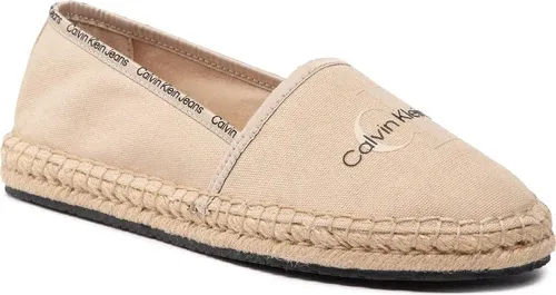 Espadrilky CALVIN KLEIN JEANS - Esparille Monogram YW0YW00660 Tuscan Beige AF6