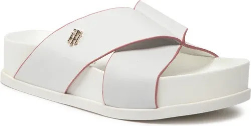 Šľapky TOMMY HILFIGER - Modern Th Flatform Sandal FW0FW06294 Ecru YBL