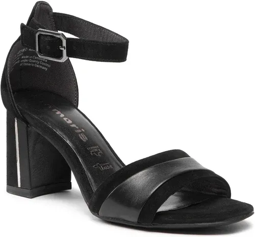 Sandále TAMARIS - 1-28379-28 Blk Suede/Lea.063
