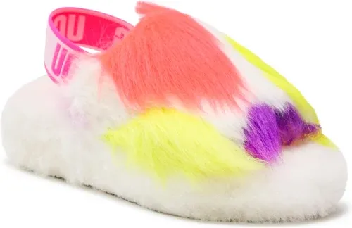 Papuče UGG - W Fluff Yeah Party Spots 1125006 Wht
