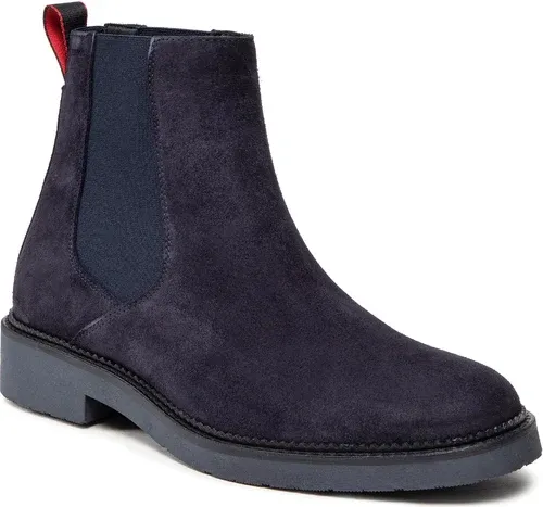 Členková obuv s elastickým prvkom Hugo - LuxityL 50474390 10243261 01 Dark Blue 401