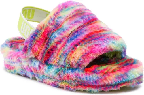 Papuče UGG - W Fluff Yeah Pixelate 1125007 Wht