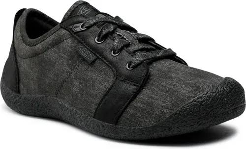 Poltopánky Keen - Howser Canvas Lace-Up 1026145 Black/Black