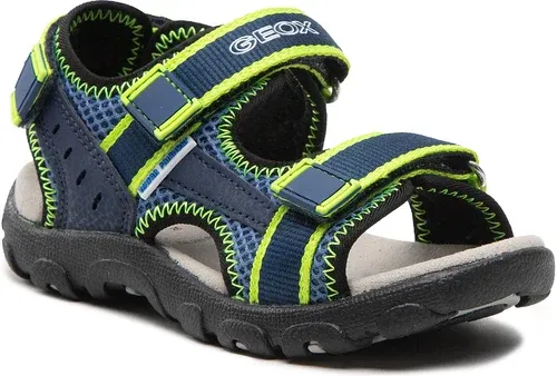 Sandále GEOX - J. S.Strada A J1524A 014CE C4052 M Dk Blue/Lime