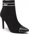 Členkové čižmy KARL LAGERFELD - KL31352 Black Knit Textile