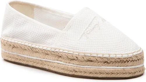 Espadrilky Tommy Hilfiger - Th Textured Flatform Espadrille FW0FW06433 Ecru YBL