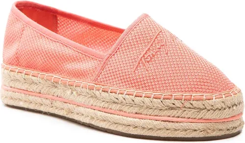 Espadrilky TOMMY HILFIGER - Th Textured Flatform Espadrille FW0FW06433 Coral Blossom TKM