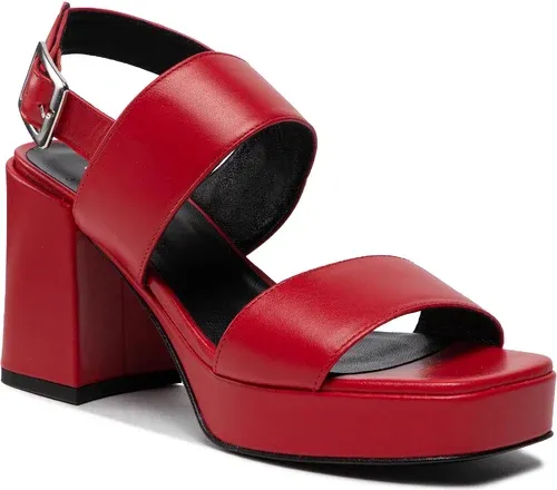 Sandále Wojas - 7608055 Červená