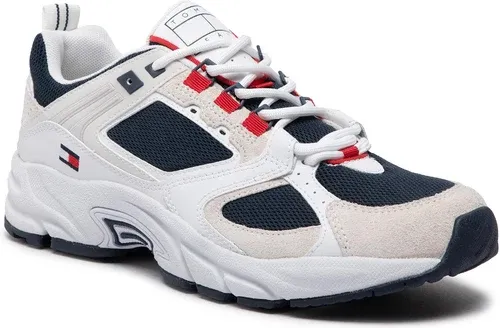 Sneakersy TOMMY JEANS - Archive Run EM0EM01005 White YBR