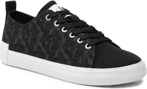 Tenisky CALVIN KLEIN JEANS - New Vulcanized Laceup Low Aop YM0YM00412 Black BDS