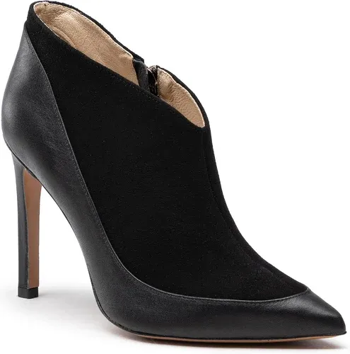 Členkové čižmy BALDOWSKI - D04019-1451-001 Skóra Czarna/Zamsz Czarny