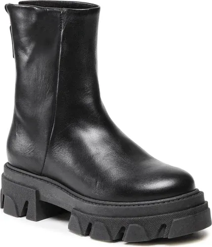 Členkové čižmy STEVE MADDEN - Maryann SM11002070-03001-017 Black Leather