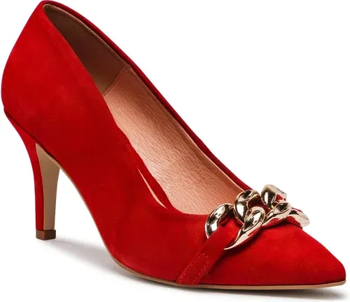 Lodičky BALDACCINI - 1726500 Czerwony Zamsz