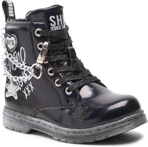 Šnurovacia obuv Shone - 3382-059 Black