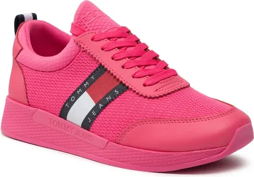 Sneakersy TOMMY JEANS - Flexi Runner Wmn EN0EN01789 Pink Alert THW