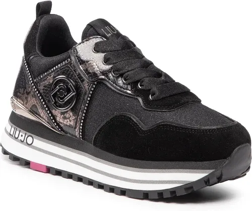 Sneakersy LIU JO - Maxi Wonder Glitter 24 BF2103 PX300 Black 22222