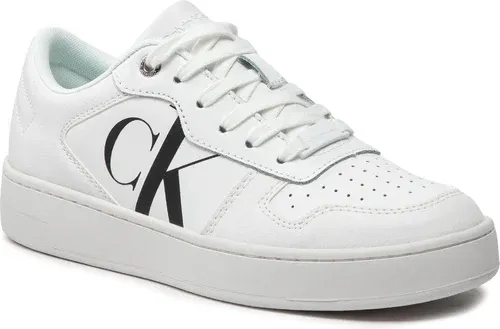 Sneakersy CALVIN KLEIN JEANS - Cupsole Laceup Basket Low Lth YW0YW00692 Bright White 0K4